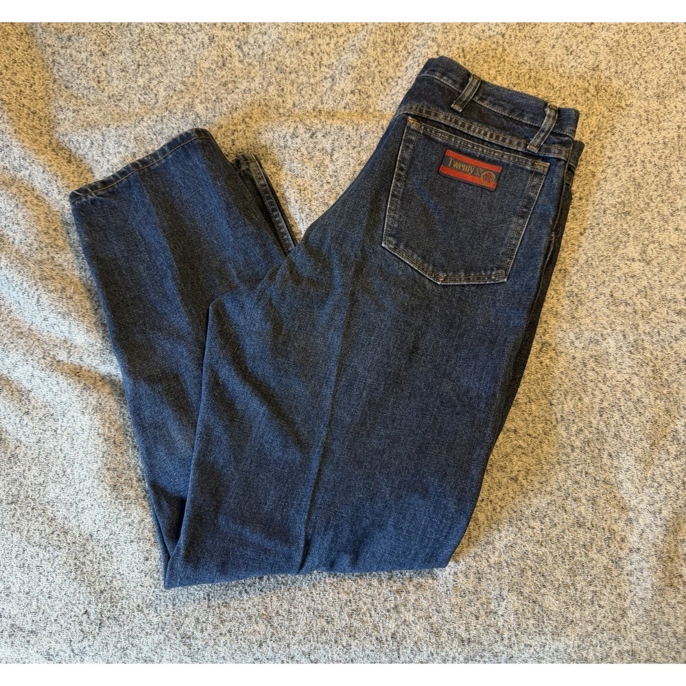 Wrangler Twenty X Jeans 36x32 Wrangler Denim Dark Blue Boot Cut Cowboy Rodeo
